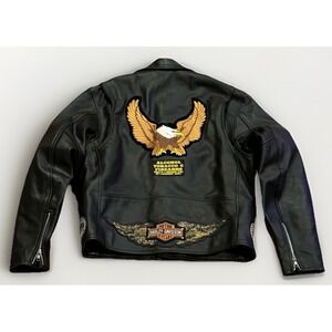 Vintage Allstate Perfecto Leather Jacket 46 Cafe Racer Harley Davidson Schott